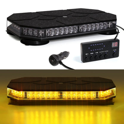 42 LED Car Roof Top Strobe Lights Emergency Warning Safety Beacon Magnetic Mount For Truck Ambulance Snow Plow police lights bli