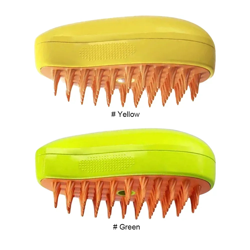 3-in-1 Massage Dog Steamy Brush Hair Removal