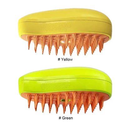 3-in-1 Massage Dog Steamy Brush Hair Removal