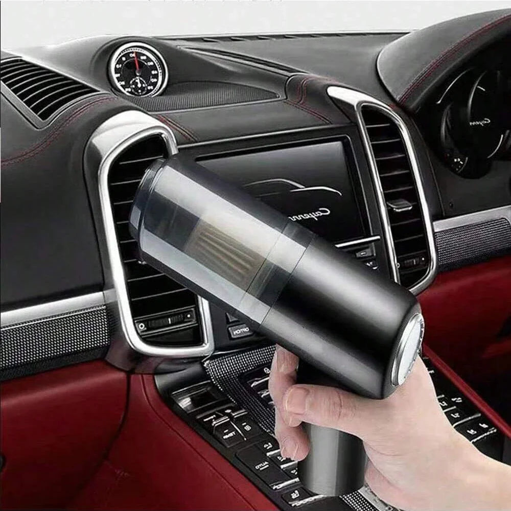 1PC Wireless Vacuum Cleaner 120W High Power Black Dual Use for Home And Car Powerful Portable Handheld Vacuum
