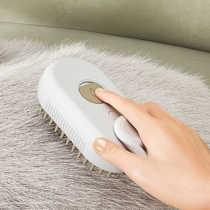 3-in-1 Massage Dog Steamy Brush Hair Removal
