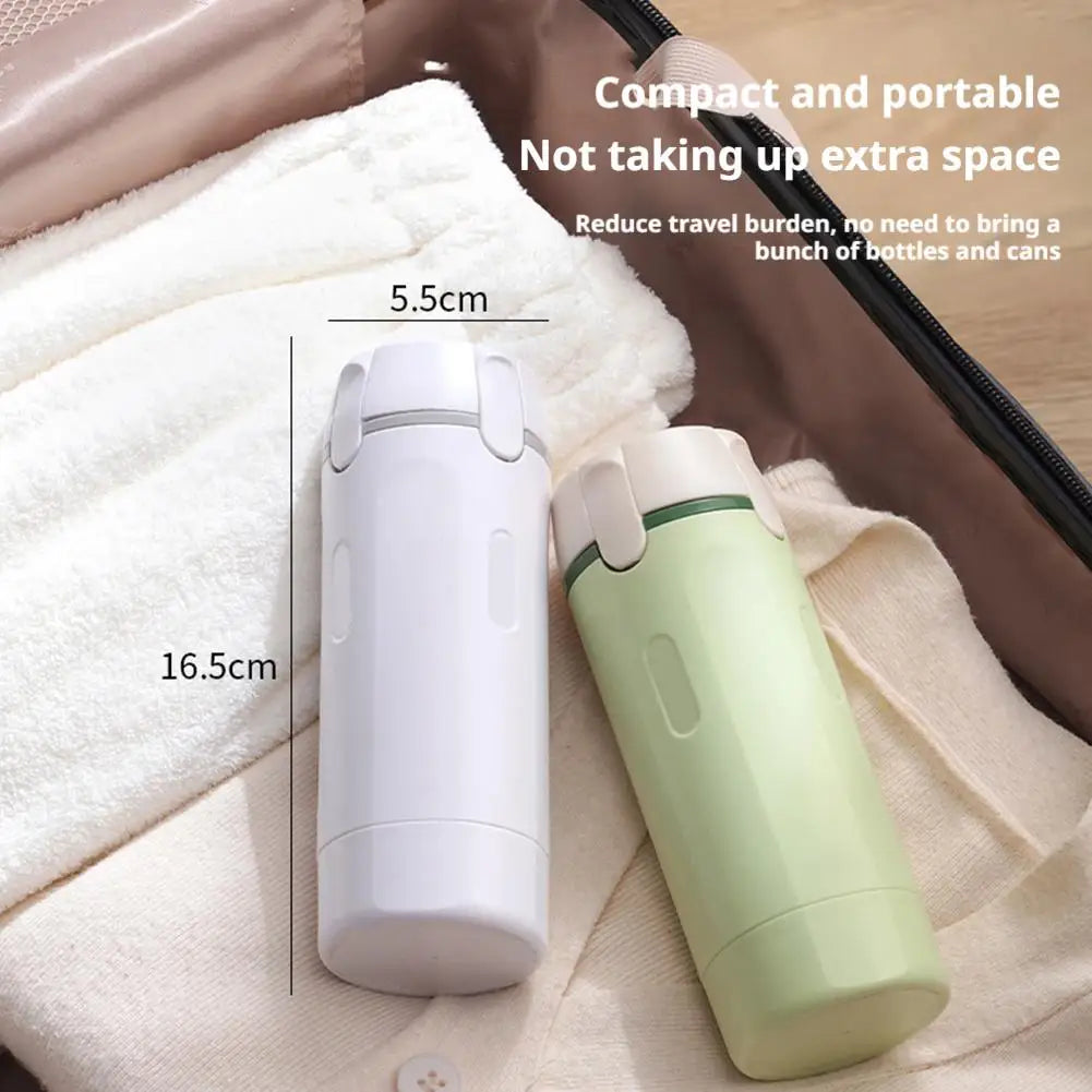 4-in-1 Travel Dispenser Portable Leak-proof Travel Bottle, Minimalist With Labels, Travel Dispenser Bottle, Toiletry Container