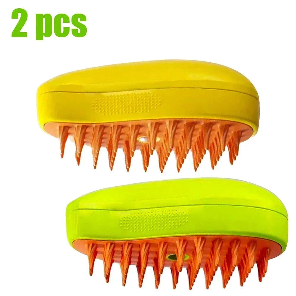 3-in-1 Massage Dog Steamy Brush Hair Removal