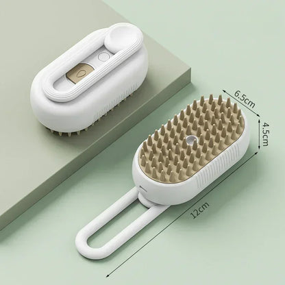 3-in-1 Massage Dog Steamy Brush Hair Removal