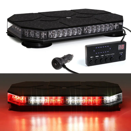 42 LED Car Roof Top Strobe Lights Emergency Warning Safety Beacon Magnetic Mount For Truck Ambulance Snow Plow police lights bli