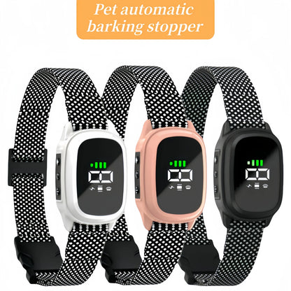 Pet Dog Anti Barking Device Waterproof Ultrasonic Stop Barking Vibration Anti Bark Collar Dogs Training Collar For all dogs