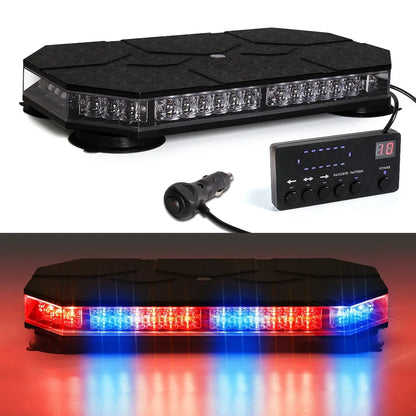42 LED Car Roof Top Strobe Lights Emergency Warning Safety Beacon Magnetic Mount For Truck Ambulance Snow Plow police lights bli
