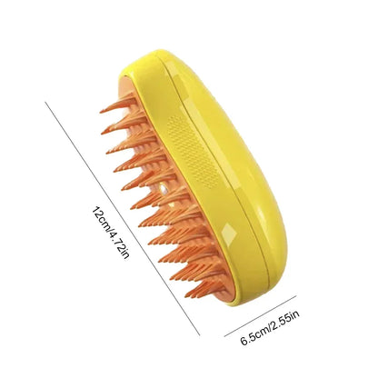 3-in-1 Massage Dog Steamy Brush Hair Removal