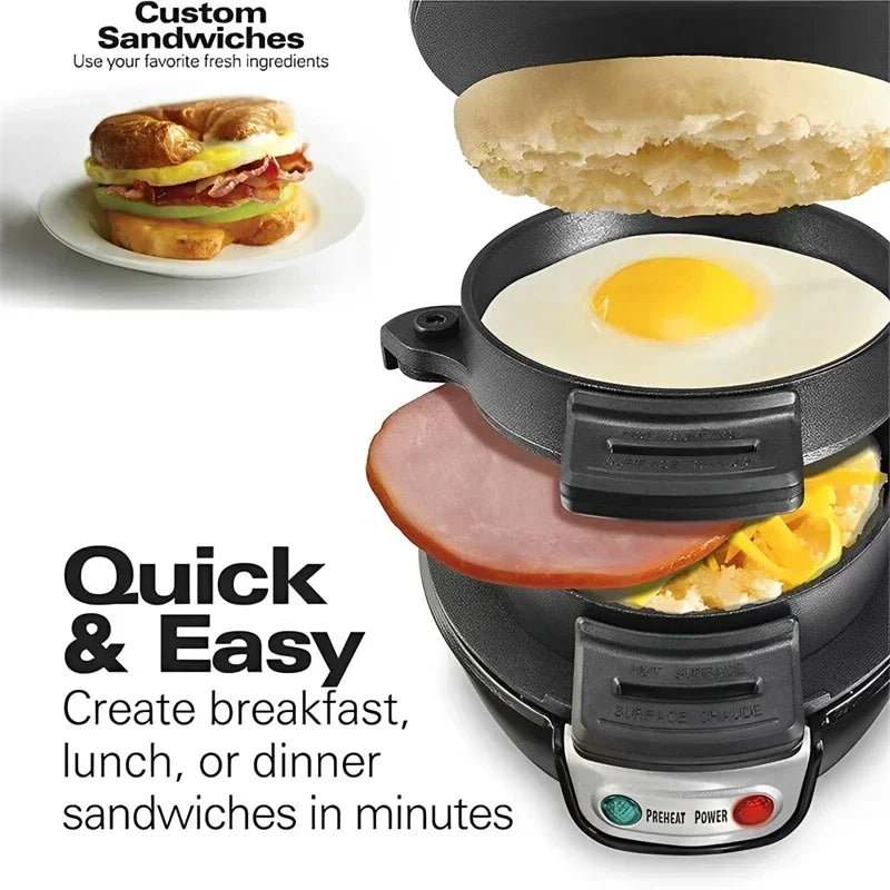 Multifunctional breakfast maker Mini Burger Sandwich Maker Machine 110V 220V Home Kitchen Electric Burger Maker Machine
